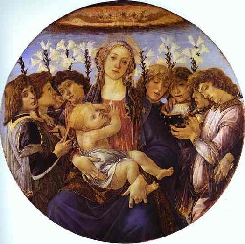 Sandro Botticelli Madonna and Child with Eight Angels oil painting image